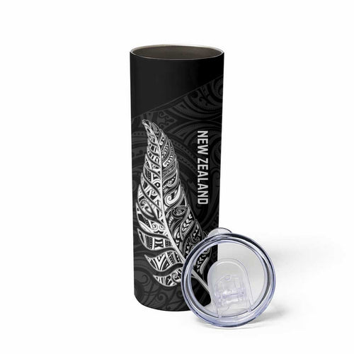 New Zealand and South Africa Rugby Skinny Tumbler Maori Silver Fern Springbok Together - Aussie Hoodie