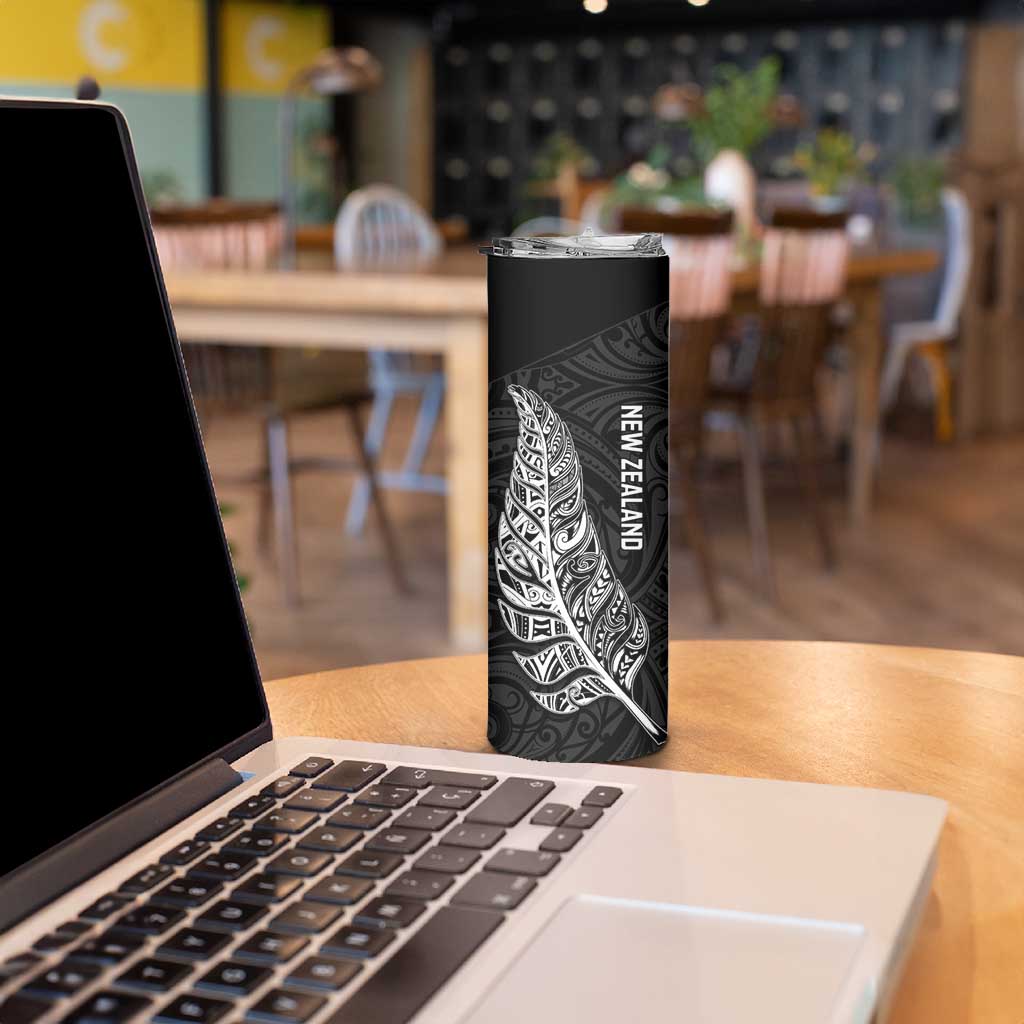 New Zealand and South Africa Rugby Skinny Tumbler Maori Silver Fern Springbok Together - Aussie Hoodie