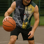 New Zealand and South Africa Rugby Custom Sleeveless Hoodie Maori Silver Fern Springbok Together - Aussie Hoodie