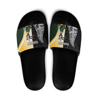 New Zealand and South Africa Rugby Custom Slide Sandals Maori Silver Fern Springbok Together - Aussie Hoodie