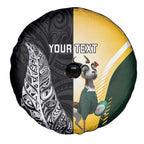 New Zealand and South Africa Rugby Custom Spare Tire Cover Maori Silver Fern Springbok Together - Aussie Hoodie