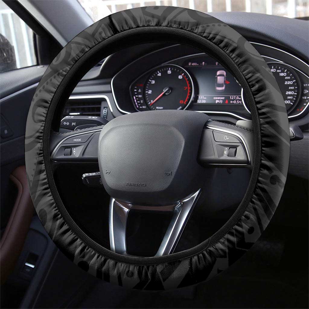 New Zealand and South Africa Rugby Steering Wheel Cover Maori Silver Fern Springbok Together - Aussie Hoodie