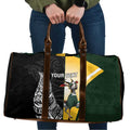 New Zealand and South Africa Rugby Custom Travel Bag Maori Silver Fern Springbok Together - Aussie Hoodie