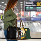 New Zealand and South Africa Rugby Custom Travel Bag Maori Silver Fern Springbok Together - Aussie Hoodie
