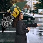 New Zealand and South Africa Rugby Custom Umbrella Maori Silver Fern Springbok Together - Aussie Hoodie
