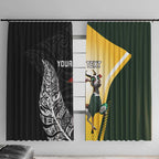 New Zealand and South Africa Rugby Custom Window Curtain Maori Silver Fern Springbok Together - Aussie Hoodie