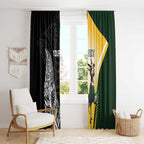 New Zealand and South Africa Rugby Custom Window Curtain Maori Silver Fern Springbok Together - Aussie Hoodie