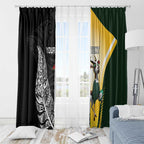 New Zealand and South Africa Rugby Custom Window Curtain Maori Silver Fern Springbok Together - Aussie Hoodie