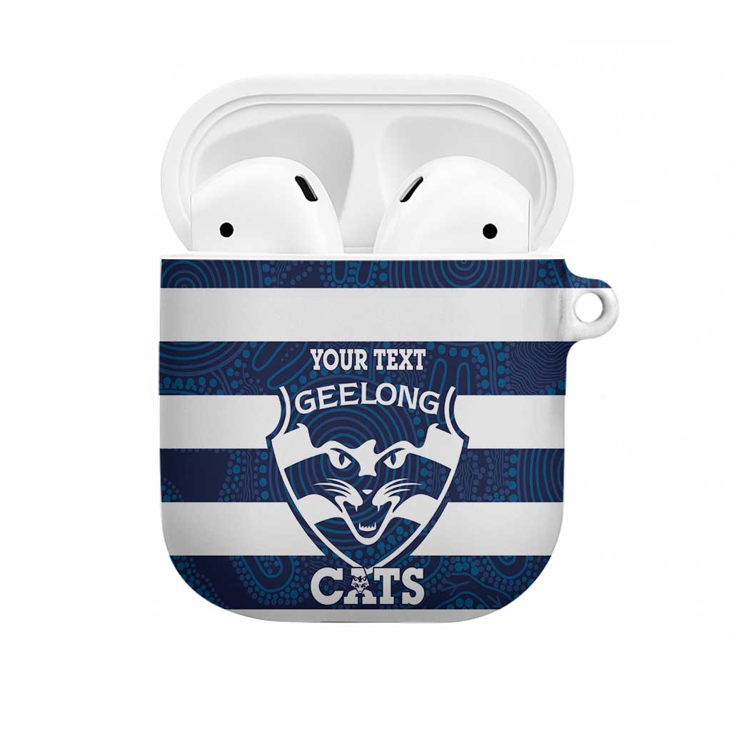 AFL Cats Football Custom AirPods Case Geelong Proud Indigenous Art - Aussie Hoodie