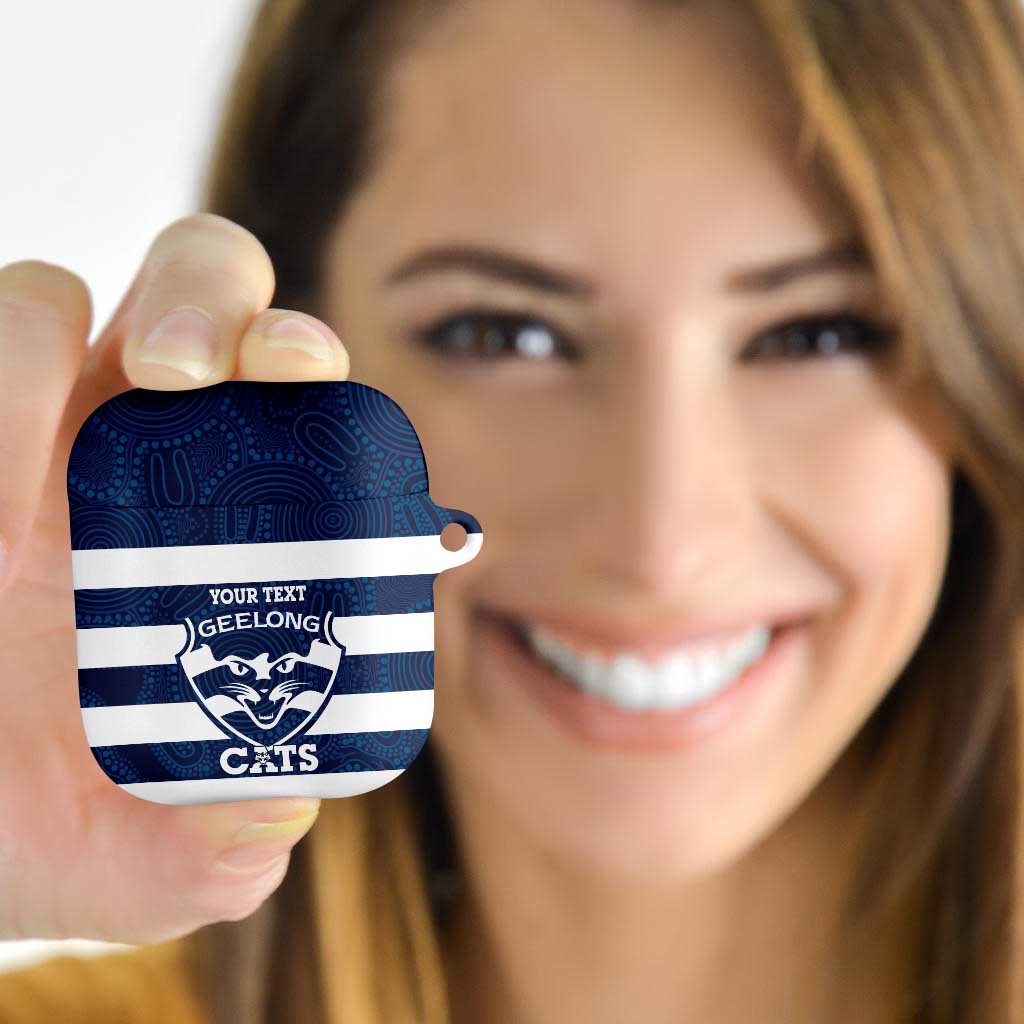 AFL Cats Football Custom AirPods Case Geelong Proud Indigenous Art - Aussie Hoodie