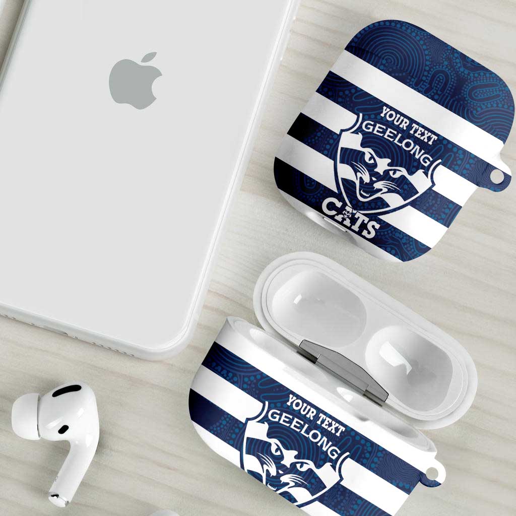 AFL Cats Football Custom AirPods Case Geelong Proud Indigenous Art - Aussie Hoodie