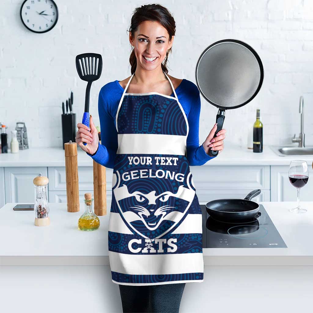 AFL Cats Football Custom Apron Geelong Proud Indigenous Art - Aussie Hoodie