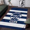 AFL Cats Football Custom Area Rug Geelong Proud Indigenous Art - Aussie Hoodie