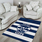 AFL Cats Football Custom Area Rug Geelong Proud Indigenous Art - Aussie Hoodie