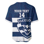 AFL Cats Football Custom Baseball Jersey Geelong Proud Indigenous Art - Aussie Hoodie