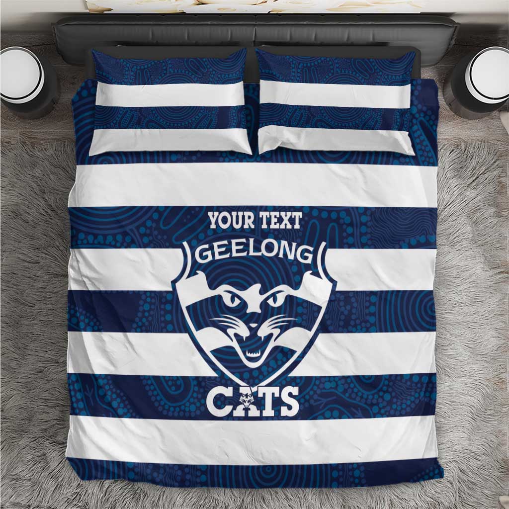 AFL Cats Football Custom Bedding Set Geelong Proud Indigenous Art - Aussie Hoodie