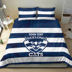 AFL Cats Football Custom Bedding Set Geelong Proud Indigenous Art - Aussie Hoodie