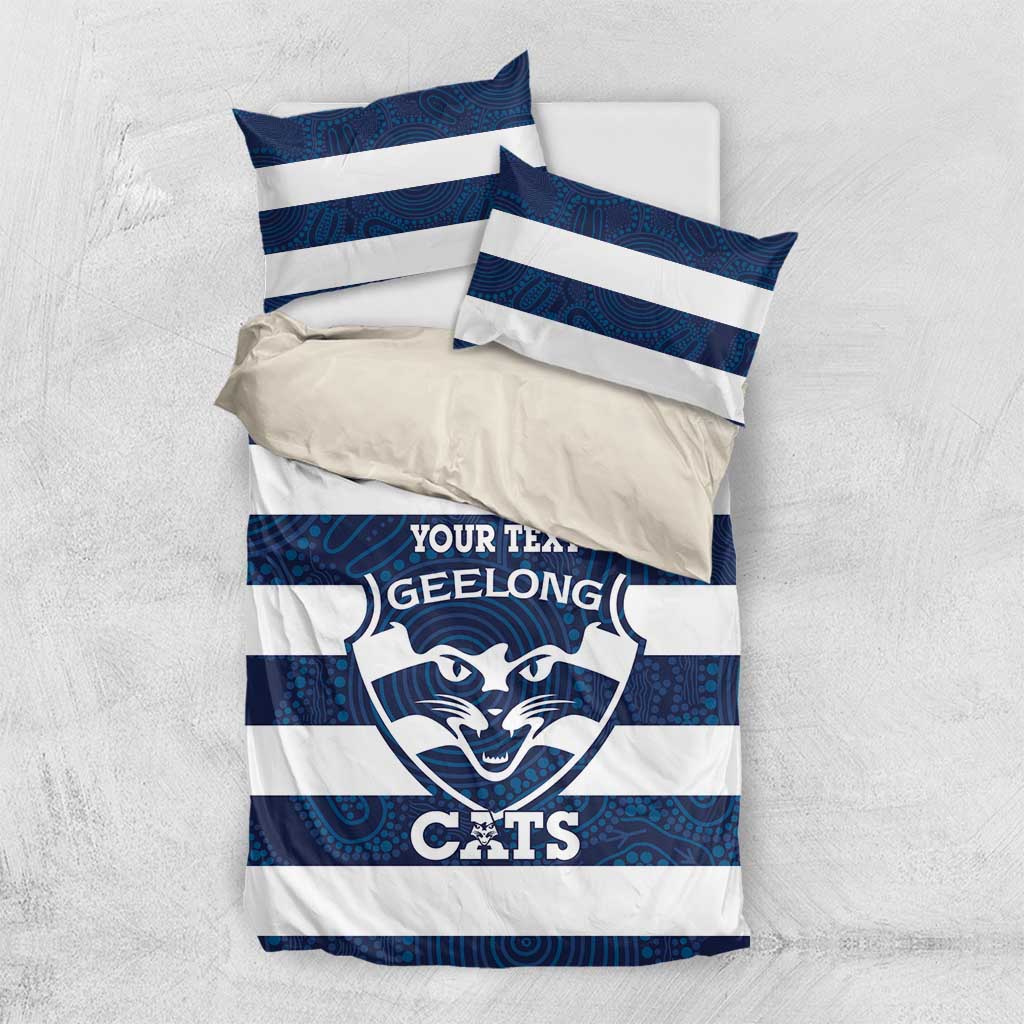 AFL Cats Football Custom Bedding Set Geelong Proud Indigenous Art - Aussie Hoodie