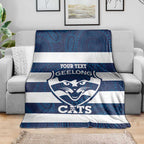 AFL Cats Football Custom Blanket Geelong Proud Indigenous Art - Aussie Hoodie