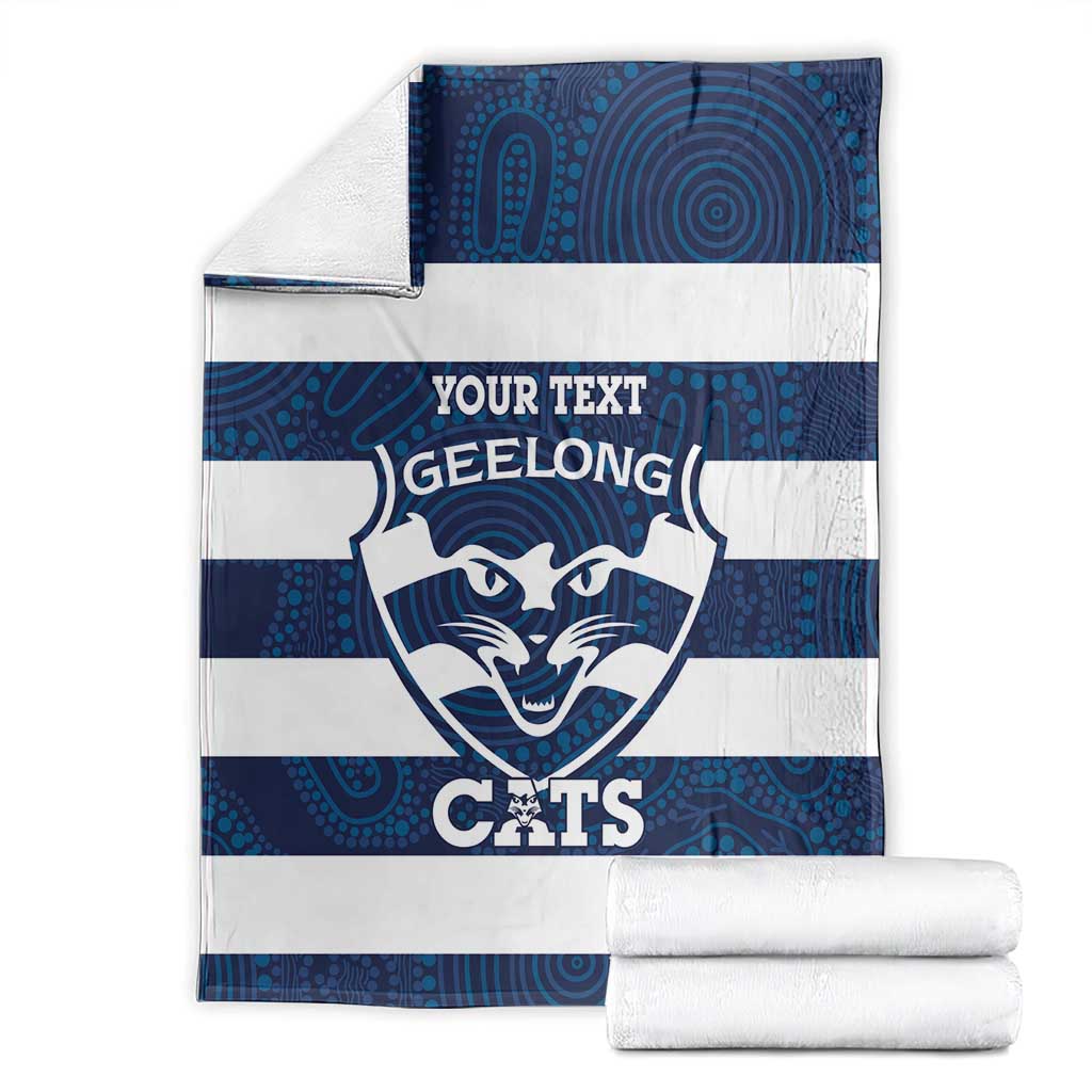 AFL Cats Football Custom Blanket Geelong Proud Indigenous Art - Aussie Hoodie