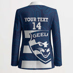 AFL Cats Football Custom Blazer Geelong Proud Indigenous Art - Aussie Hoodie