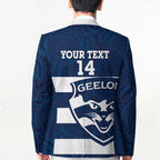 AFL Cats Football Custom Blazer Geelong Proud Indigenous Art - Aussie Hoodie