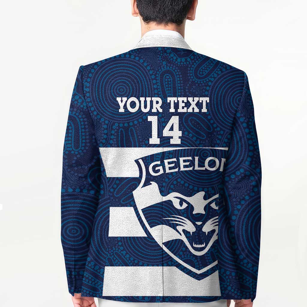 AFL Cats Football Custom Blazer Geelong Proud Indigenous Art - Aussie Hoodie