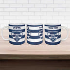 AFL Cats Football Custom Ceramic Mug Geelong Proud Indigenous Art - Aussie Hoodie