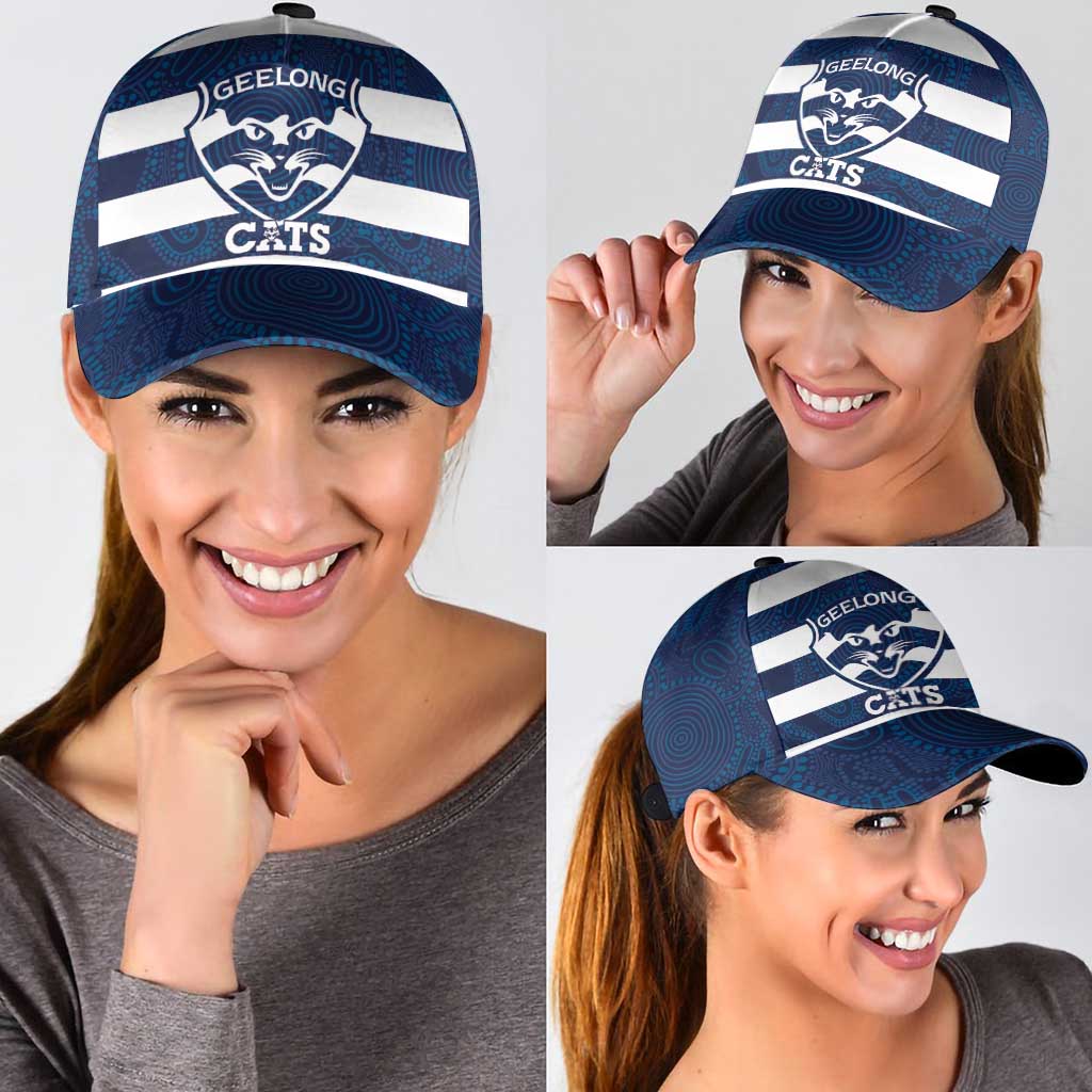 AFL Cats Football Classic Cap Geelong Proud Indigenous Art - Aussie Hoodie