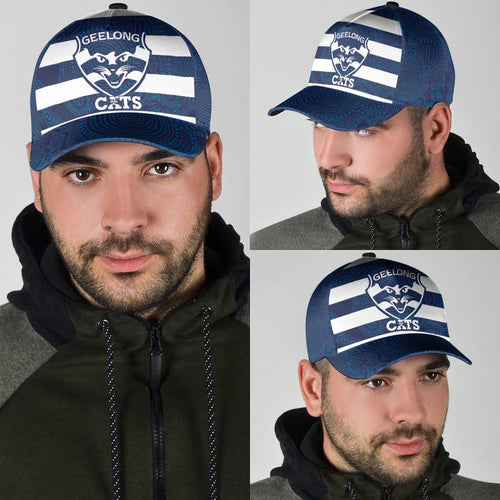 AFL Cats Football Classic Cap Geelong Proud Indigenous Art - Aussie Hoodie