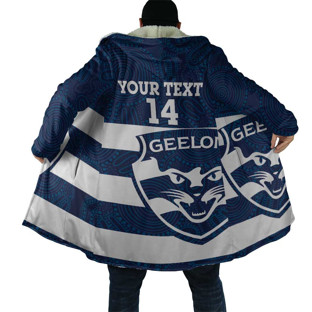 AFL Cats Football Custom Cloak Geelong Proud Indigenous Art - Aussie Hoodie