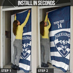 AFL Cats Football Custom Door Cover Geelong Proud Indigenous Art - Aussie Hoodie