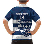 AFL Cats Football Custom Family Matching Mermaid Dress and Hawaiian Shirt Geelong Proud Indigenous Art - Aussie Hoodie