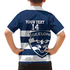 AFL Cats Football Custom Family Matching Summer Maxi Dress and Hawaiian Shirt Geelong Proud Indigenous Art - Aussie Hoodie