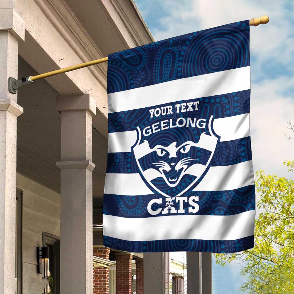 AFL Cats Football Custom Garden Flag Geelong Proud Indigenous Art - Aussie Hoodie