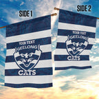 AFL Cats Football Custom Garden Flag Geelong Proud Indigenous Art - Aussie Hoodie