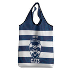 AFL Cats Football Custom Grocery Bag Geelong Proud Indigenous Art - Aussie Hoodie