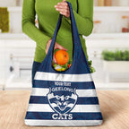 AFL Cats Football Custom Grocery Bag Geelong Proud Indigenous Art - Aussie Hoodie