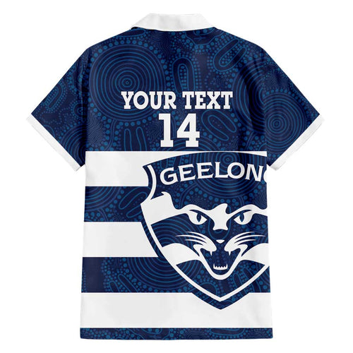 AFL Cats Football Custom Hawaiian Shirt Geelong Proud Indigenous Art - Aussie Hoodie