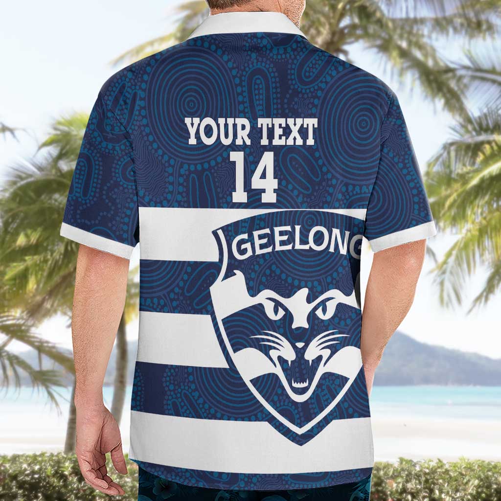 AFL Cats Football Custom Hawaiian Shirt Geelong Proud Indigenous Art - Aussie Hoodie