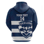 AFL Cats Football Custom Hoodie Geelong Proud Indigenous Art - Aussie Hoodie