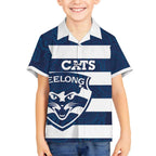 AFL Cats Football Custom Kid Hawaiian Shirt Geelong Proud Indigenous Art - Aussie Hoodie