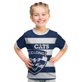 AFL Cats Football Custom Kid T Shirt Geelong Proud Indigenous Art - Aussie Hoodie