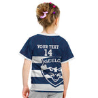 AFL Cats Football Custom Kid T Shirt Geelong Proud Indigenous Art - Aussie Hoodie