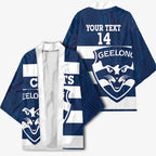 AFL Cats Football Custom Kimono Geelong Proud Indigenous Art - Aussie Hoodie