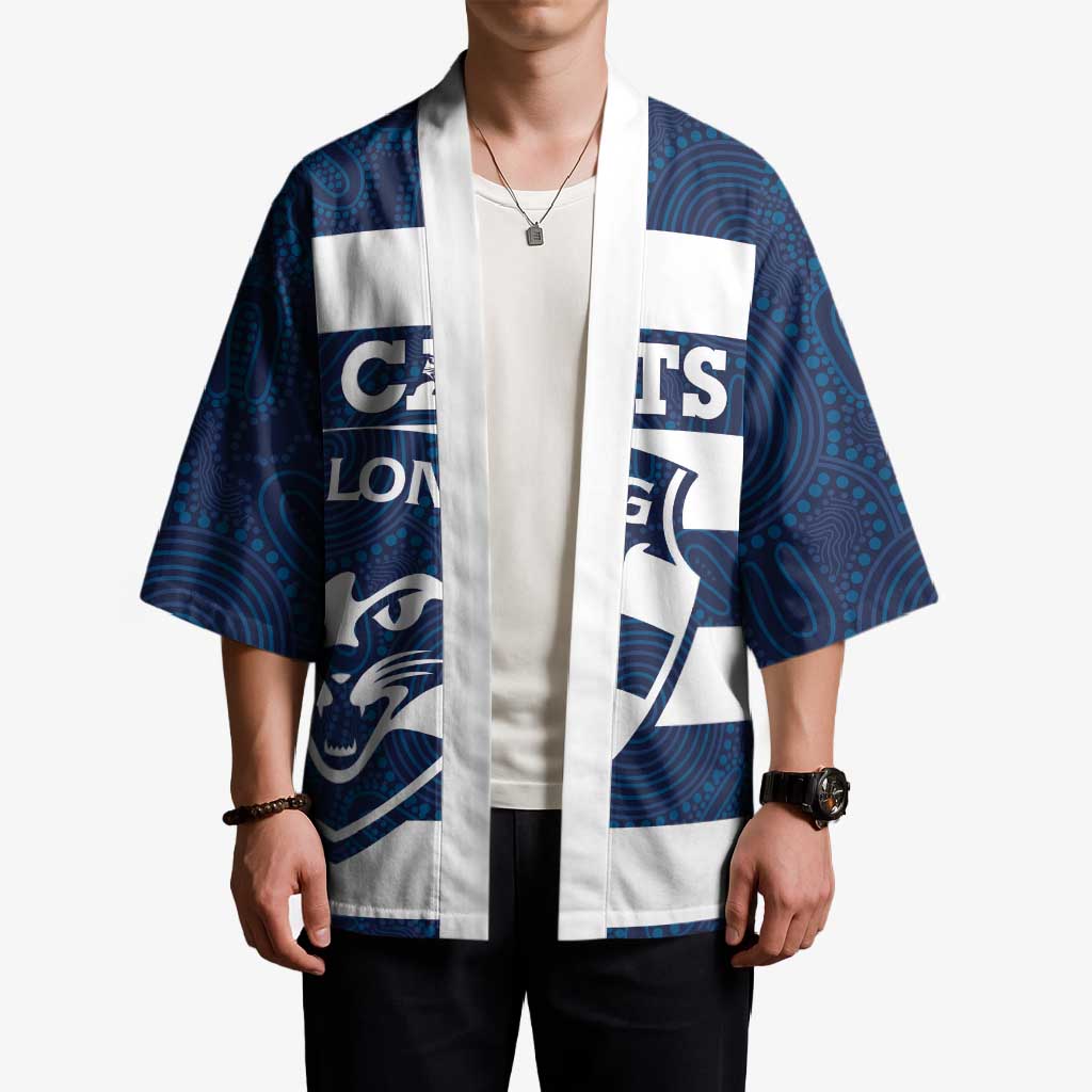 AFL Cats Football Custom Kimono Geelong Proud Indigenous Art - Aussie Hoodie