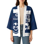 AFL Cats Football Custom Kimono Geelong Proud Indigenous Art - Aussie Hoodie