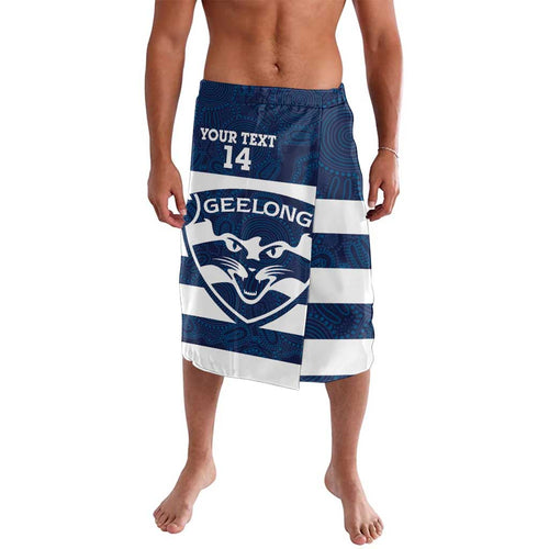AFL Cats Football Custom Lavalava Geelong Proud Indigenous Art - Aussie Hoodie
