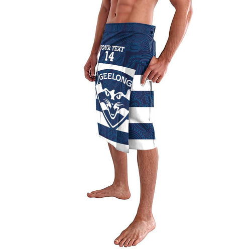 AFL Cats Football Custom Lavalava Geelong Proud Indigenous Art - Aussie Hoodie