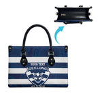 AFL Cats Football Custom Leather Bag Geelong Proud Indigenous Art - Aussie Hoodie